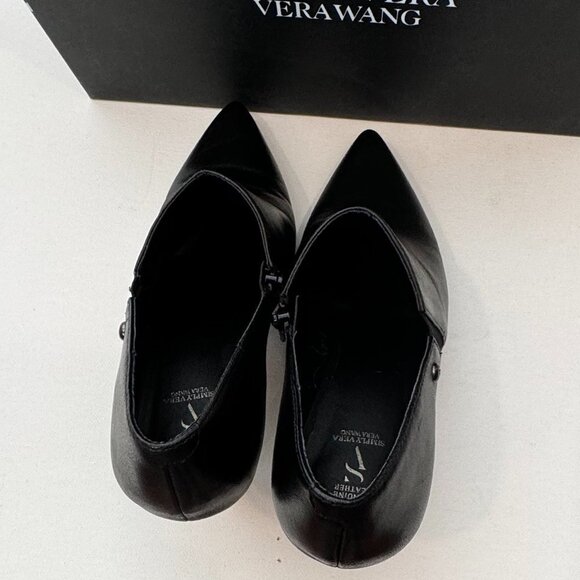 Simply Vera Genuine Leather Memory Foam Sock Black Women's Booties - Size 7 - Picture 5 of 7